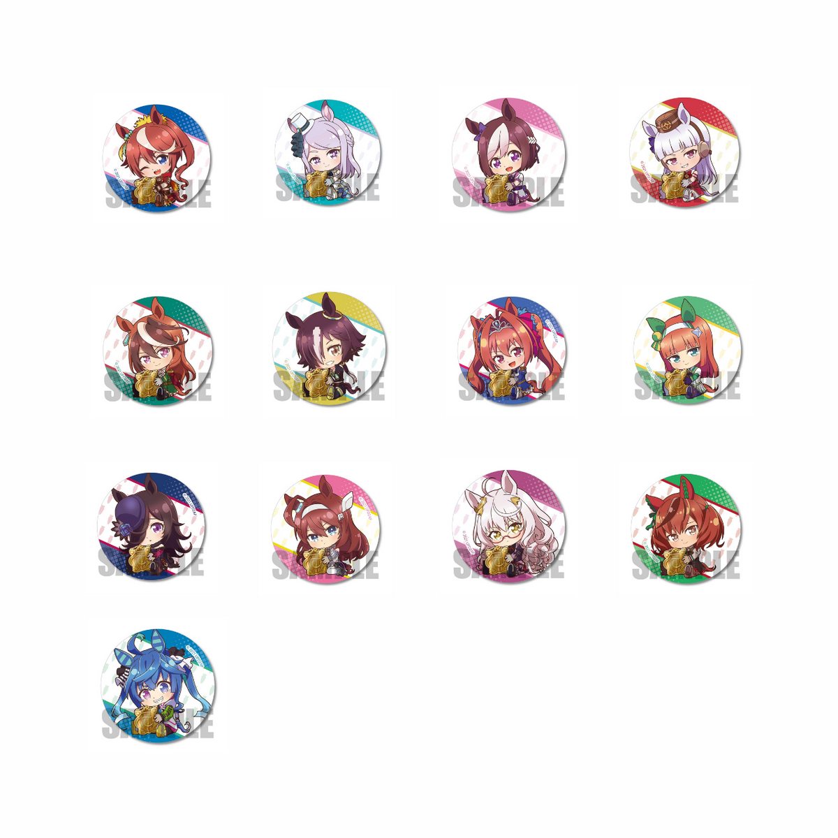 ぎゅぎゅっとトレーディング缶バッジ全13種の商品画像